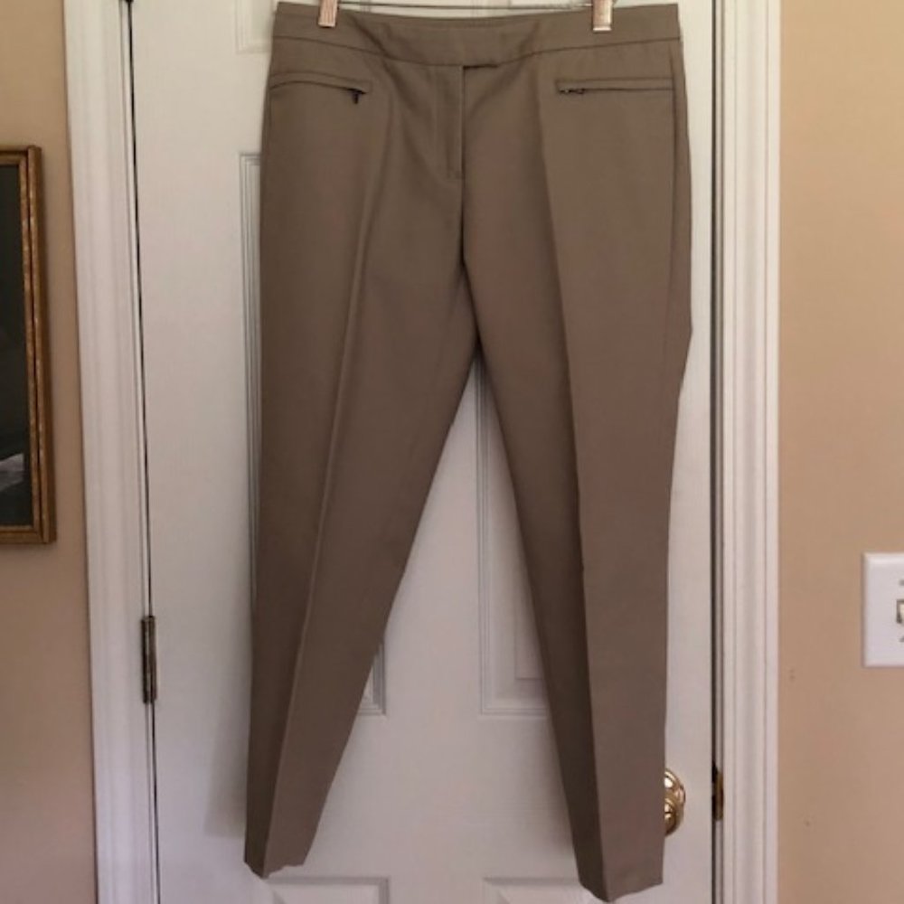 Dalia Collection - dark tan pants - size 8